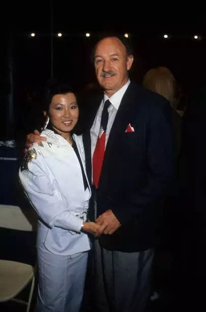 Gene Hackman And Wife Betsy Arakawa Pose For A Portrait Old Photo