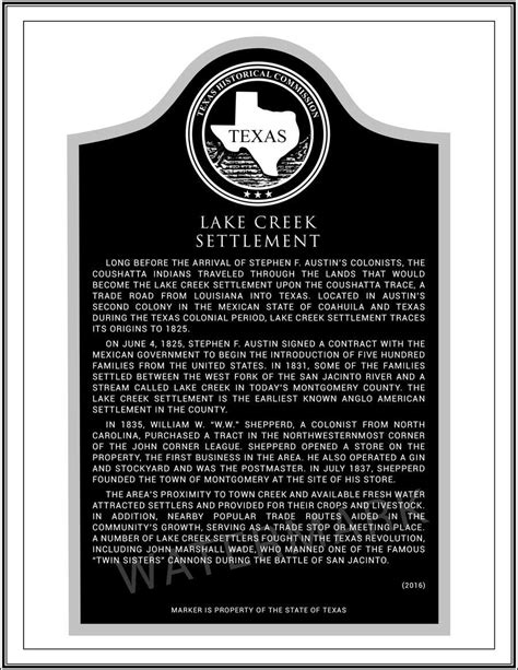 Graphic Design - Texas State Historical Marker Graphic | Freelancer