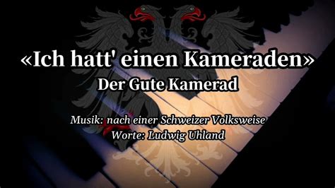 Ich Hatt Einen Kameraden German Soldier Song Pianolyrics Youtube