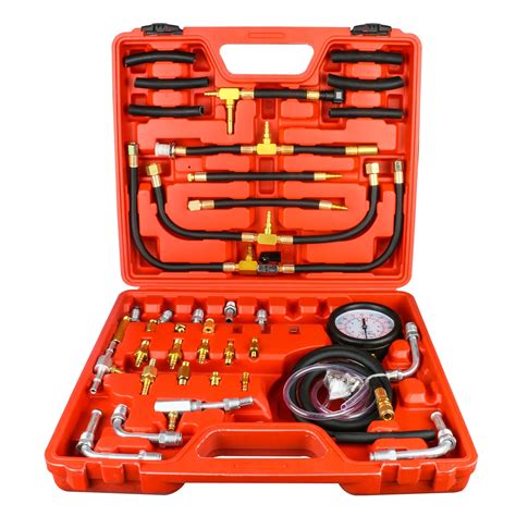 ATUOOL TU 443 Deluxe Manometer Fuel Injection Pressure Tester Gauge Kit