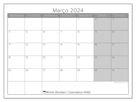 Calendário Março 2024 54 Michel Zbinden PT