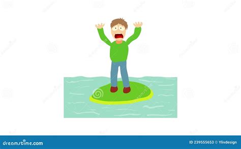 Hydrophobia Concept Cartoon Illustration Stock Video Video Of