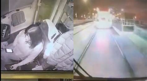 Woman Was Driving Mobile The Train Met With An Accident Live Video Is