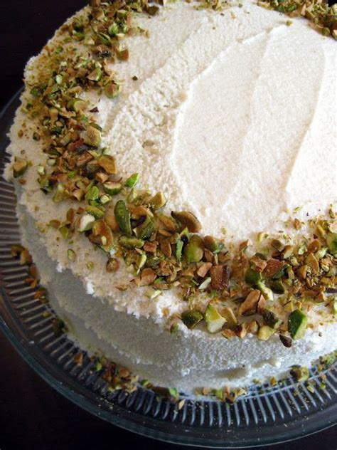 Pistachio Layer Cake With Honey Buttercream