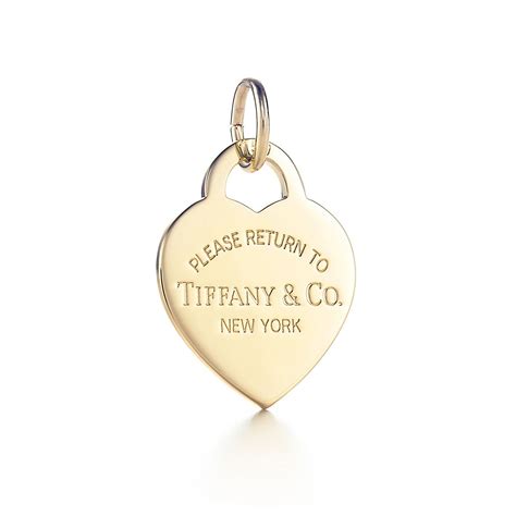 Return To Tiffany™ Heart Tag Charm In 18k Gold Medium Tiffany And Co