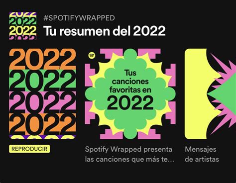 SPOTIFY WRAPPED 2022 Spotify Wrapped Así puedes ver la canción y el