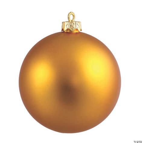 Vickerman Shatterproof 6 Antique Gold Matte Ball Christmas Ornament 4 Per Box