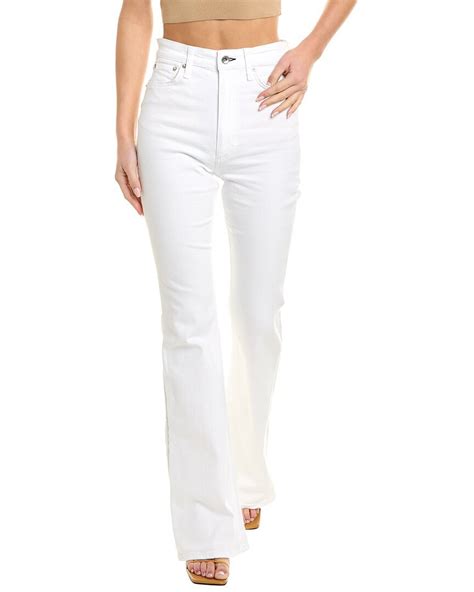 Buy Rag Bone Casey High Rise Optic White Flare Leg Jean Nocolor At