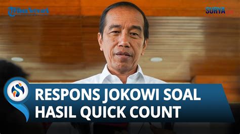 Tanggapi Hasil Quick Count Sementara Prabowo Gibran Unggul Jokowi