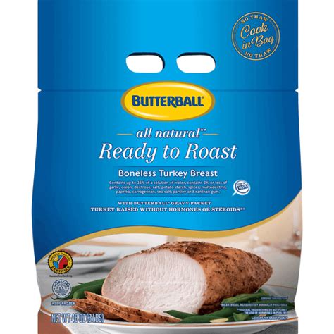 Butterball Turkey Breast, Boneless, Ready to Roast | Deli | Carlie C's