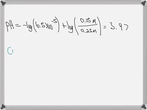 Solved 1 Calculate The Ph Of A Buffer Solution That Contains 0 25 M Benzoic Acid C6h5co2h And