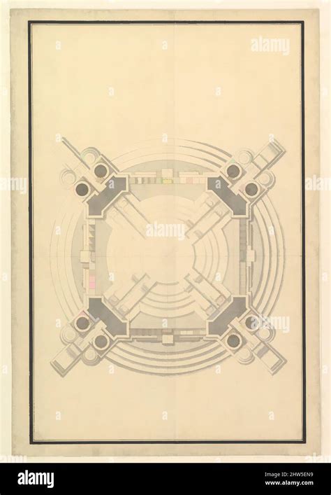 Art Inspired By Ground Plan For A Catafalque For Frederick Augustus I