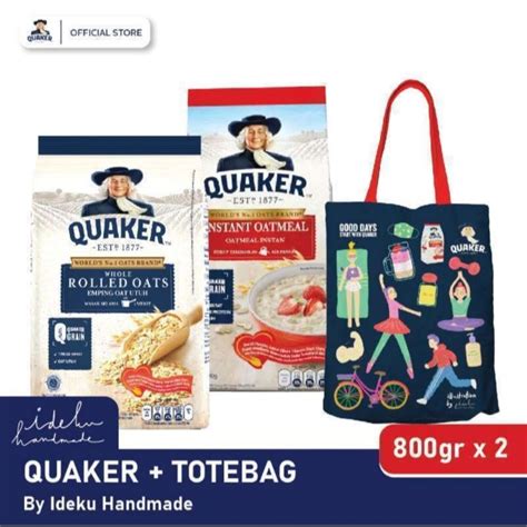 Jual Quaker Instant Oatmeal 800gr Rolled Oats 800g Oat Meal 800gram 800