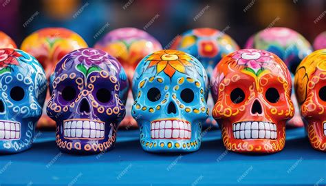 Premium Photo National Skulls During The Day Of The Dead In Mexico