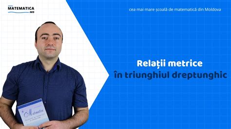 Relații metrice în triunghiul dreptunghic Matematica md YouTube