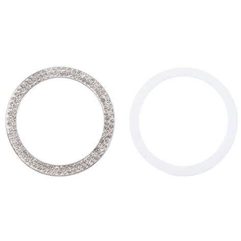 2pcs Start Engine Ignition Push Button Cover Diamond Ring Ignition
