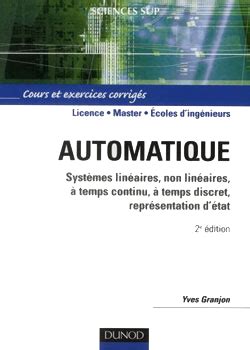 Automatique Systèmes linéaires non linéaires PDF