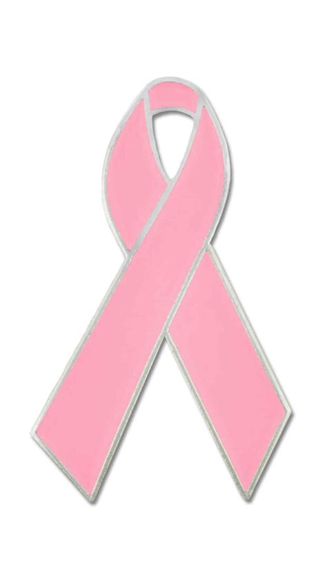 Pinmart Breast Cancer Awareness Enamel Lapel Pin Pink Ribbon