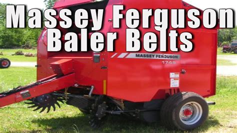 Massey Ferguson 1734 Round Baler Belts Lowest Price Youtube