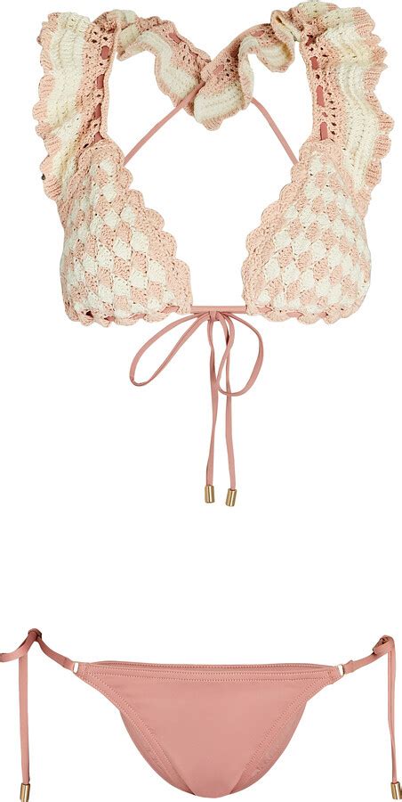 Zimmermann Clover Crocheted Triangle Bikini Set ShopStyle Two Piece