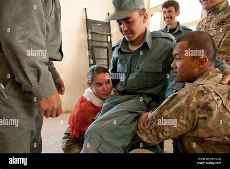 Us Army Pfc Marisella Andrews A Medic With The 1st Battalion 41st