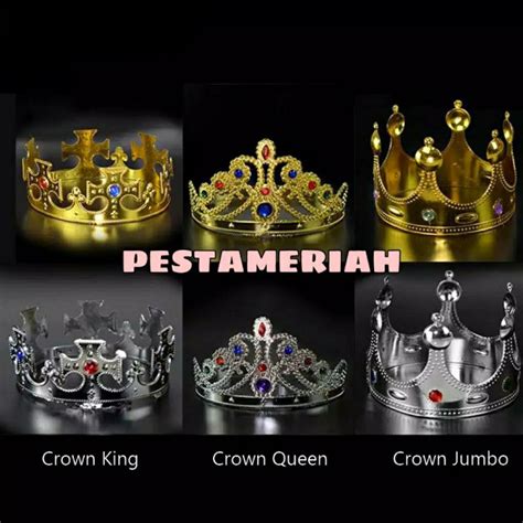 Jual MAHKOTA RAJA DAN RATU CROWN KING AND QUEEN MAHKOTA PESTA ANAK