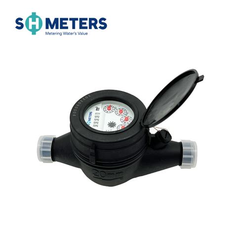 DN15 DN50 Plastic Body Multi Jet Mechanical Water Meters Plastic