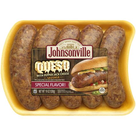 Johnsonville Fresh Queso Pepper Jack Cheese Bratwurst Ct Delivery