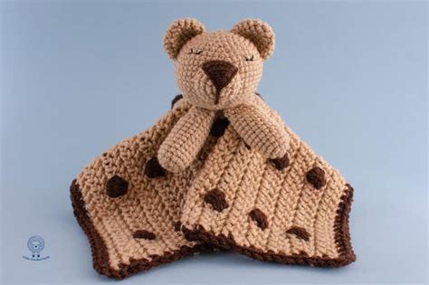 Bear Lovey Blanket Free Crochet Pattern