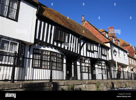 16th Century Timber Framed Houses High Street Hastings East Sussex South Coast England Uk