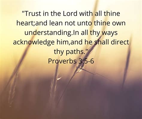 Trust In The Lord With All Thine Heart Morning Edition Proverbs Lord