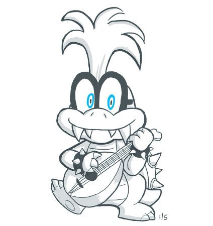 Learn How To Draw Iggy Koopa From Super Mario Super Mario Step By