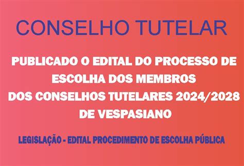 Edital Processo De Escolha Prefeitura Municipal De Vespasiano