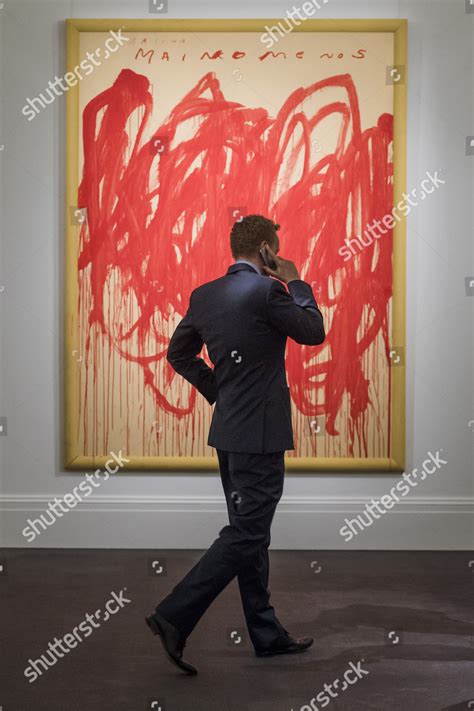 Cy Twombly Untitled Bacchus 1st Version Editorial Stock Photo Stock