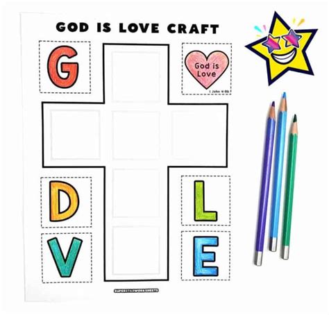 God Is Love Cross Craft | Sunday school crafts, Cross crafts, Bible crafts