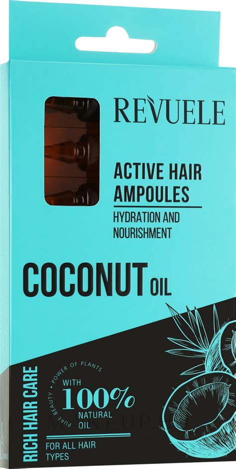 Revuele Coconut Oil Active Hair Ampoules Aktív Hajampullák Kókuszolajjal Makeup Hu