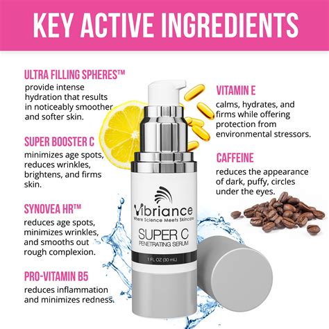 Snapklik Vibriance Super C Serum For Mature Skin Made In The USA