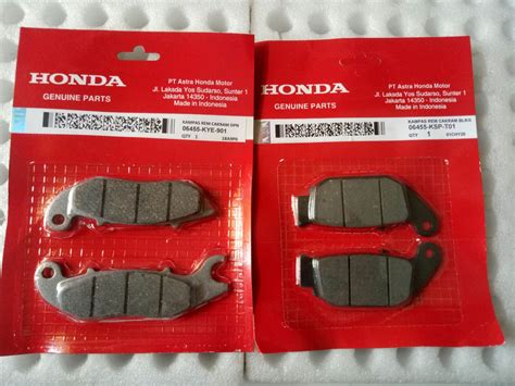 Paket Kampas Rem Cakram Depan Kampas Rem Cakram Belakang Honda