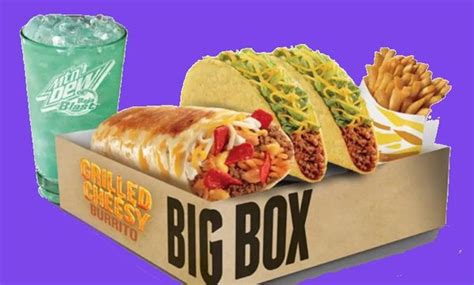 Grilled Cheesy Burrito Big Box At Taco Bell Canada