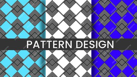 Premium Vector | Pattern design using shapes