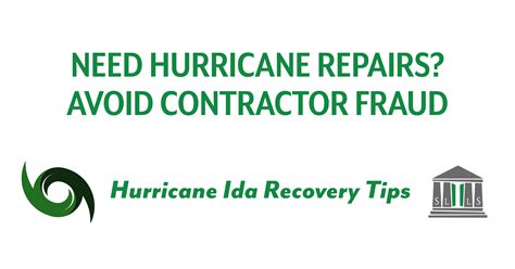 Need Hurricane Repairs Avoid Contractor Fraud Slls