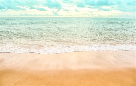 Wallpaper Sand Sea Wave Beach Summer Summer Beach Sea Blue