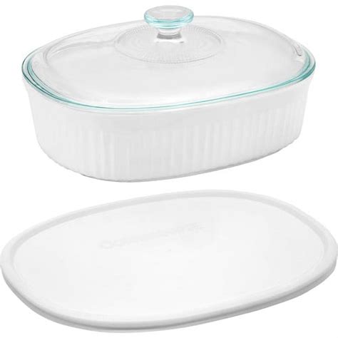 Corningware French White 25 Quart Oval Casserole Dish