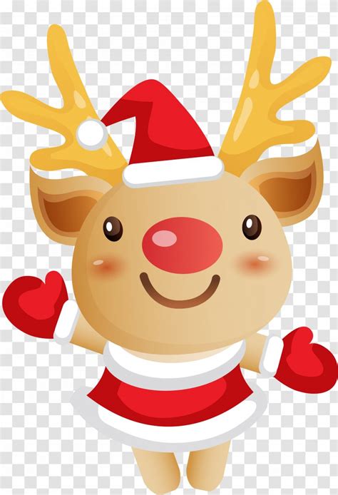 Santa Claus S Reindeer Christmas Clip Art Rudolph Transparent Png