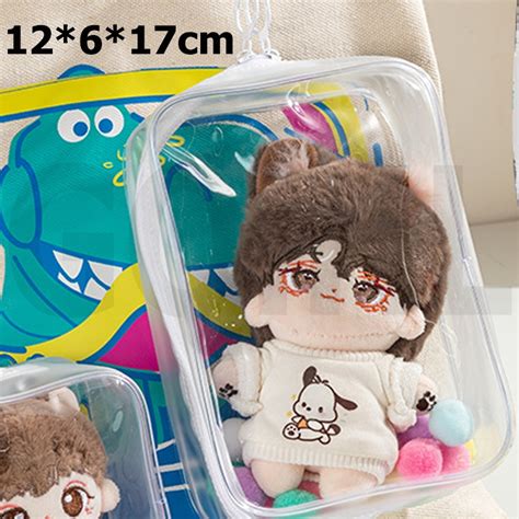 ซองกันน้ํา 23cm ตู้โชว์โมเดล กล่องใส่ Art Toy กล่องใส่popmart กระเป๋าเก็บของกันน้ำ Pvc แบบใส