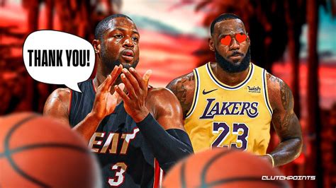 Lakers Lebron James Shows Love For Dwyane Wade Before Hall Of Fame