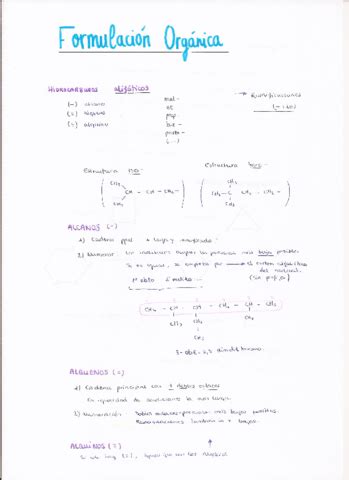 Formulación orgánica pdf