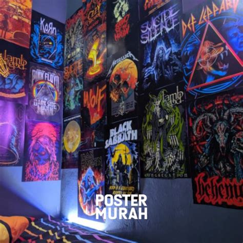 Jual Poster Band Metal Rock Retro A3 Besar Dekorasi Dinding Kamar