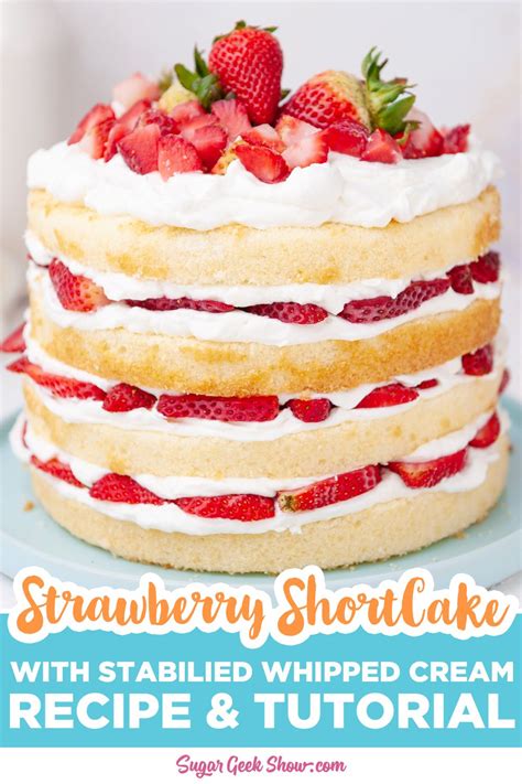 Im In Love With This Strawberry Shortcake Layer Cake Moist And Fluffy