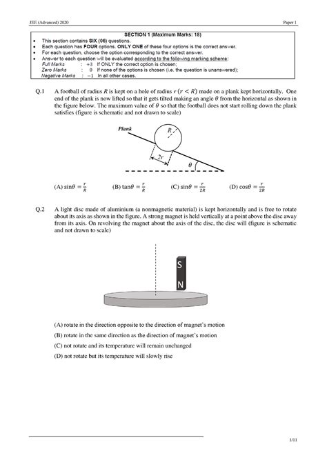 English Q A Football Of Radius R Is Kept On A Hole Of Radius R